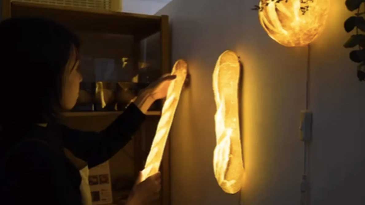 Художница из Японии делает светильники из черствого хлеба